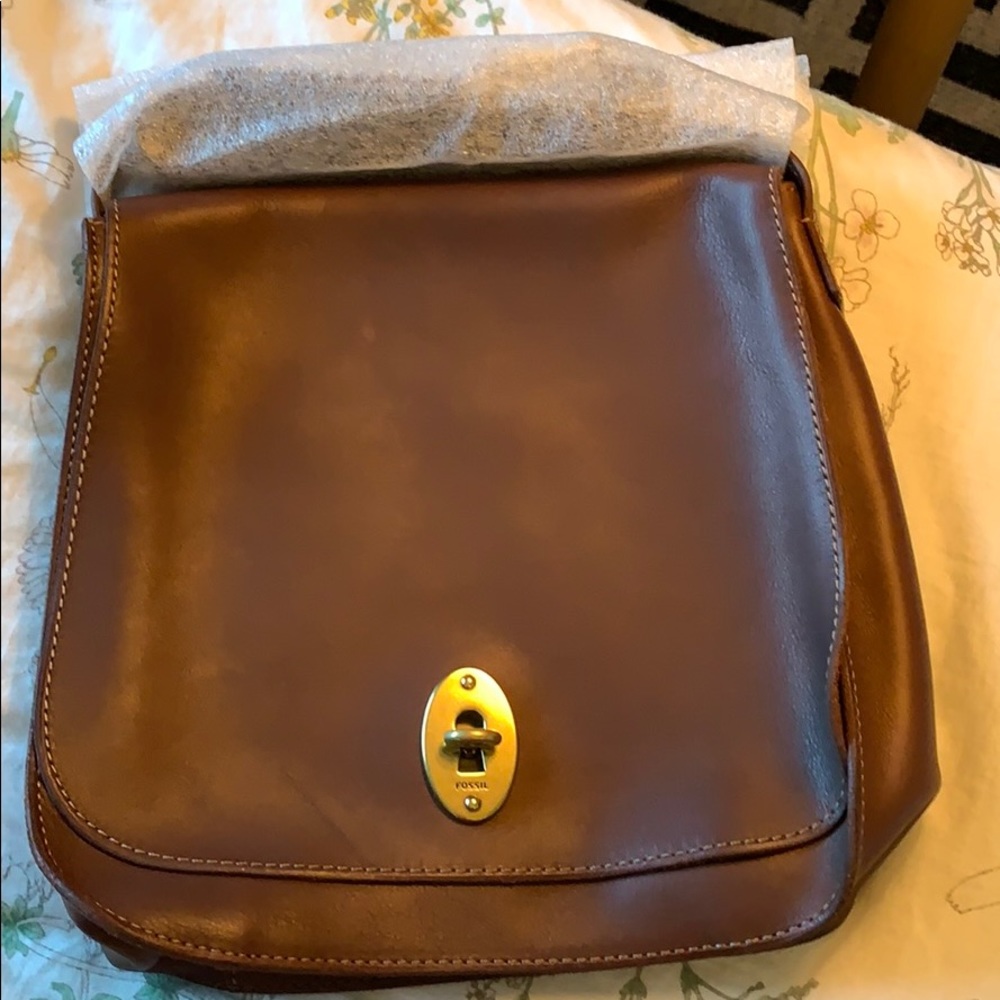 Fossil Leather Shoulder Bag